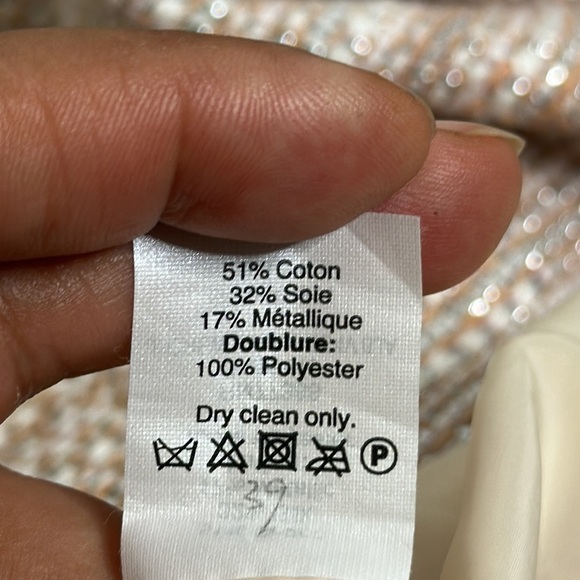 J crew collection slik cotton blend metallic tweed skirt size 8p - Picture 7 of 13